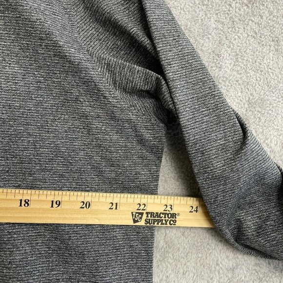 NEW Gerry Men's Size L Long Sleeve 1/4 Zip Pullover Gray Mock neck Sweatshirt - Picture 5 of 9